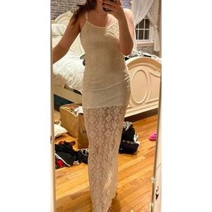 LA Hearts Lace Maxi Dress